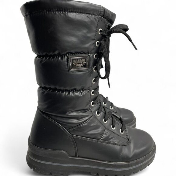 Olang Women's Black Lace Up Waterproof Insulated Winter Boots EU 38 USA 7.5 - Picture 2 of 13